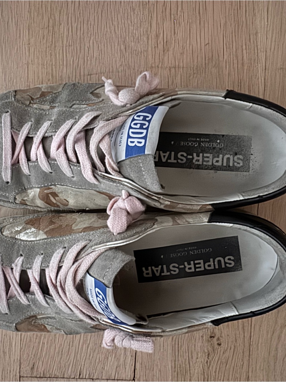 Golden Goose Pink Lace Camo Sneakers size 39 - Picture 6 of 6